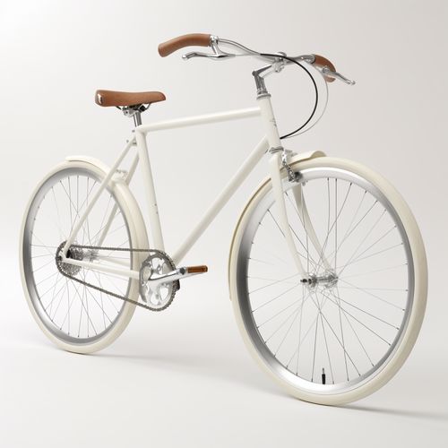 都市法式復古自行車單車交通工具攝影圖 攝影